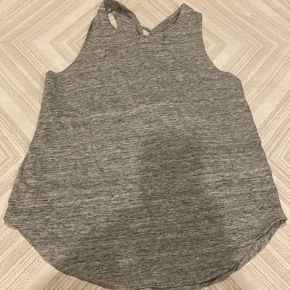 Chaser Women’s Heather Gray Tie Back Tank Top